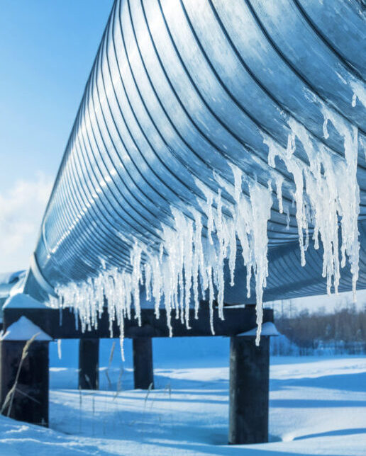 icicles on a pipe
