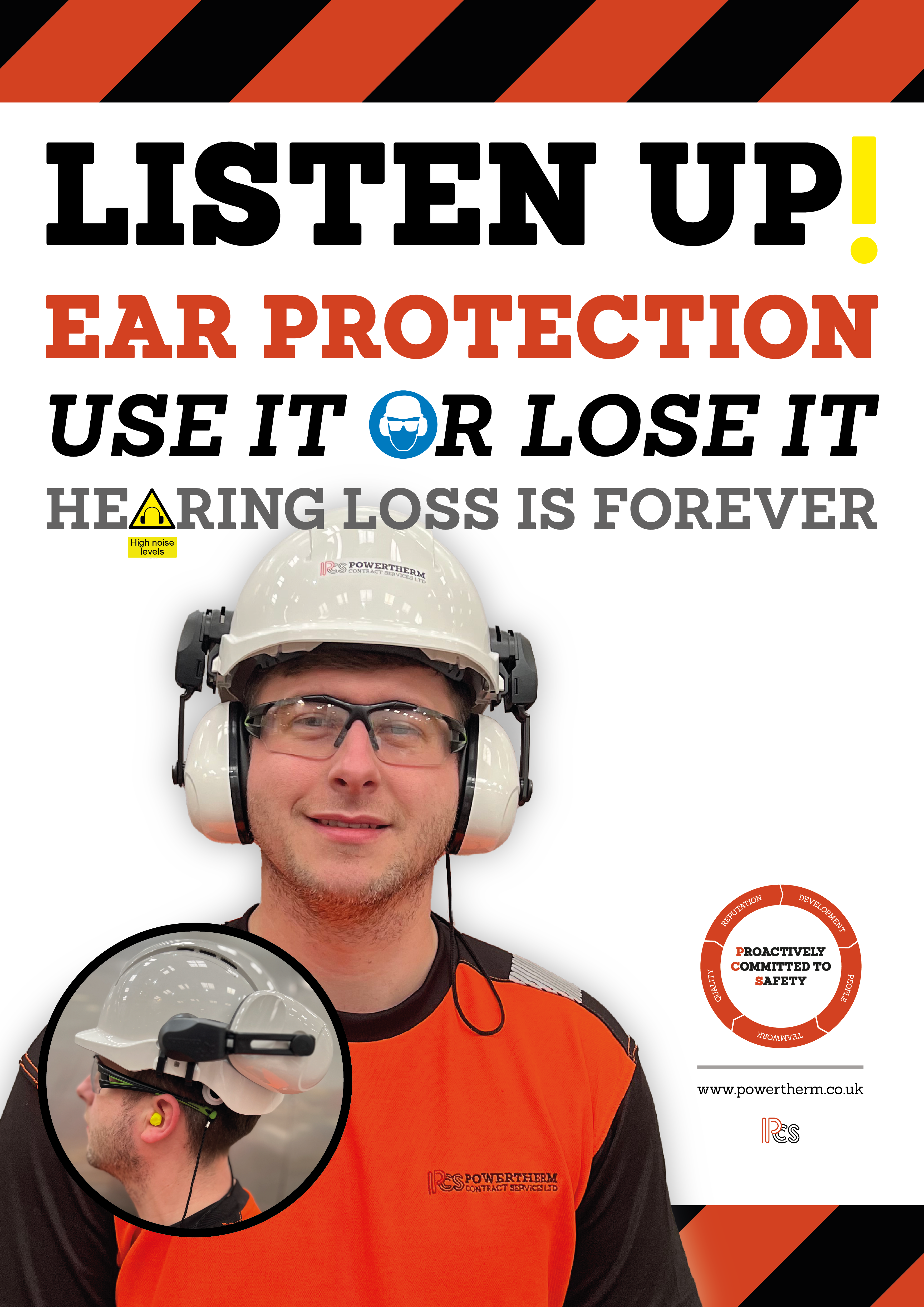 Tinnitus, Ear Protection, Safety Poster